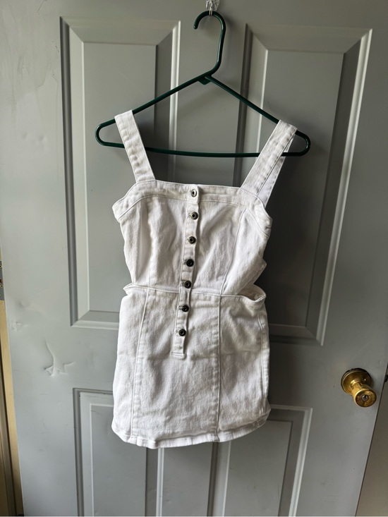 Jack Dresses & Skirts - BB Dakota White Button-Front Mini Tank Dress